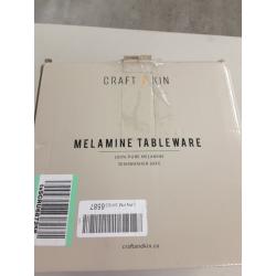 Melamine Dinner Set Wood Grain