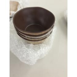 Melamine Dinner Set Wood Grain