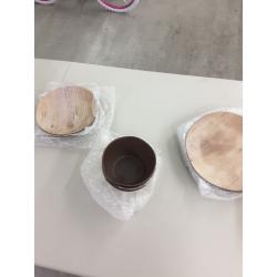 Melamine Dinner Set Wood Grain