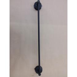 DGYB Shower Suction Cup Towel Bar 24-inch Matte Black