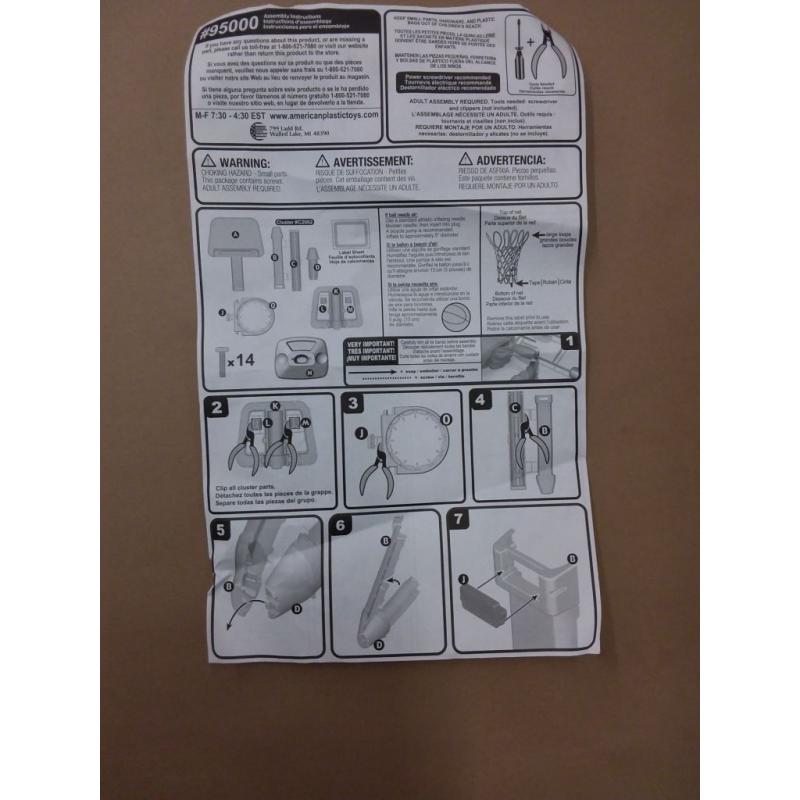 Play Day Jump 'n Slam Basketball Set (*NO BALL*)