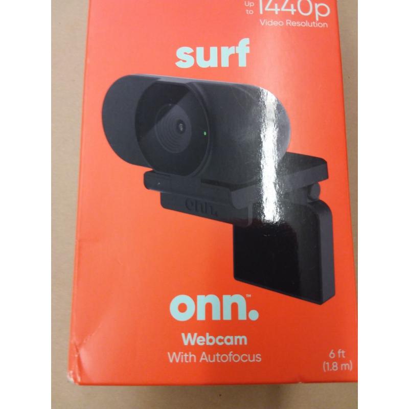 Webcam with Autofocus, Up to 1440p Resolution, Built-in Microphone