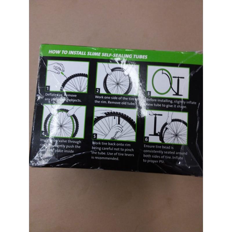 Extra Strong Self-Sealing Bicycle Tube Schrader 20 x 1.5-2.125 2 Pack