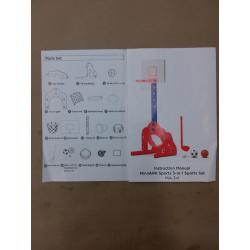 3-in-1 Sports Set; Basketball, Soccer, and Golf; Ages 3+