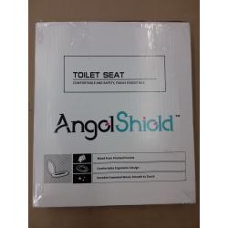 Toilet Seat Round Wood with Slow Close,Easy Clean,Quick-Release Hinges