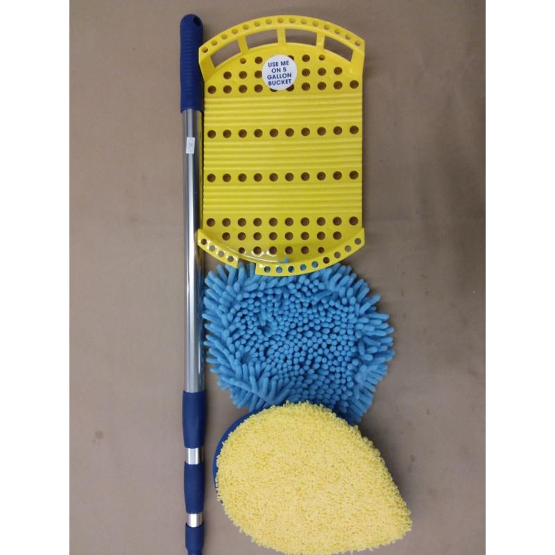 Long Handle Dust Mop:5 Minute CleanWalls Extendable Wall Washer