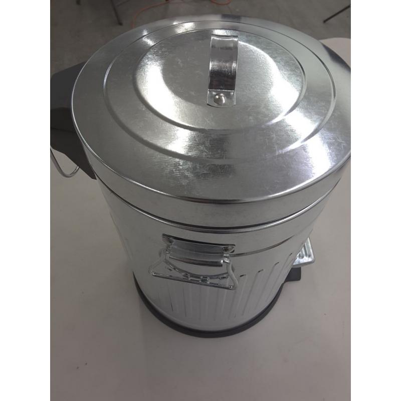 BINO Stainless Steel Round Oscar Step Trash Can