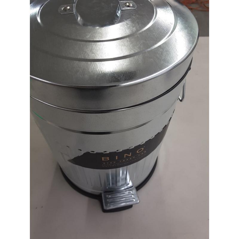 BINO Stainless Steel Round Oscar Step Trash Can