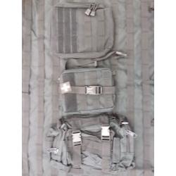 Tactical Car Seat Back Organizer with 5 Detachable Molle Pouch