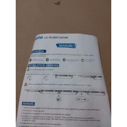 LED Shop Light 2ft 20W 2500LM 5000K T8 Fixture