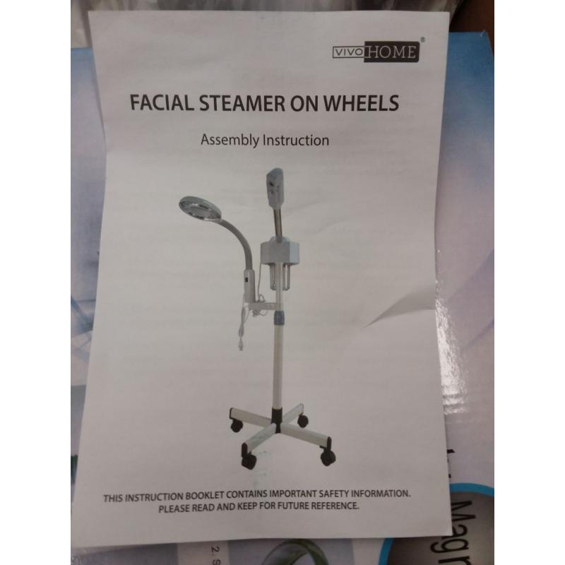 2 in 1 Facial Steamer With 5X Magnifying Lamp For Salon Spa Beauty