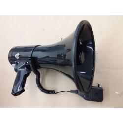 Megaphone with Siren Bullhorn 50 Watt - Bullhorn Speaker with Detachable Mic