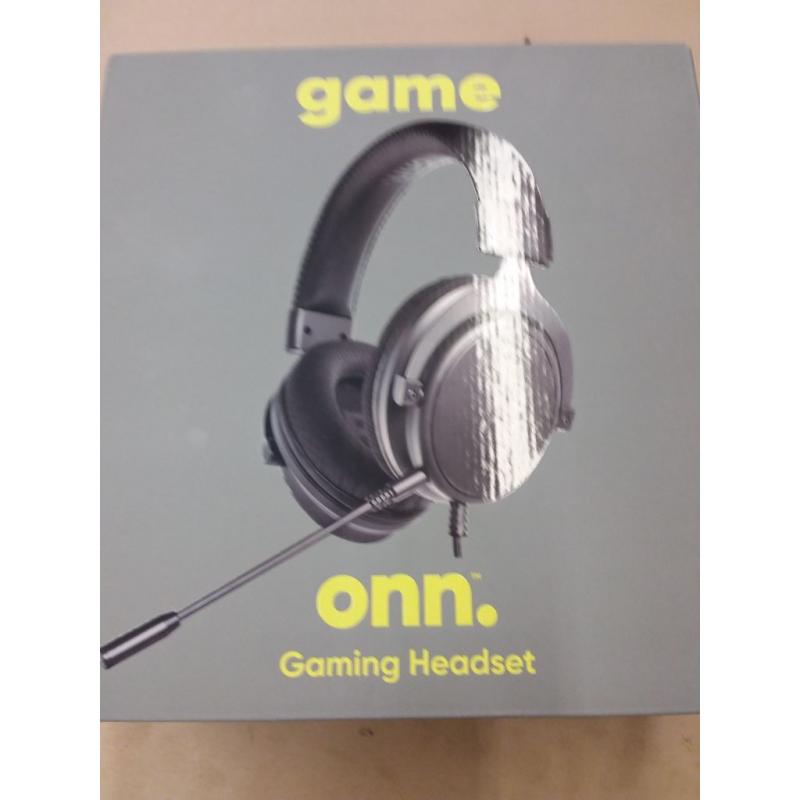 Over-ear Gaming Headset, 6ft Cable and Built-in Mic with Nano Receiver, for PC