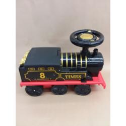 Ride On Train with Track Electric Ride On Toy w/ Lights & Sounds Storage Seat