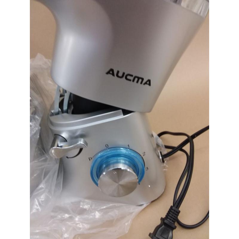 Stand Mixer,6.5-QT 660W 6-Speed Tilt-Head Food Mixer, Silver