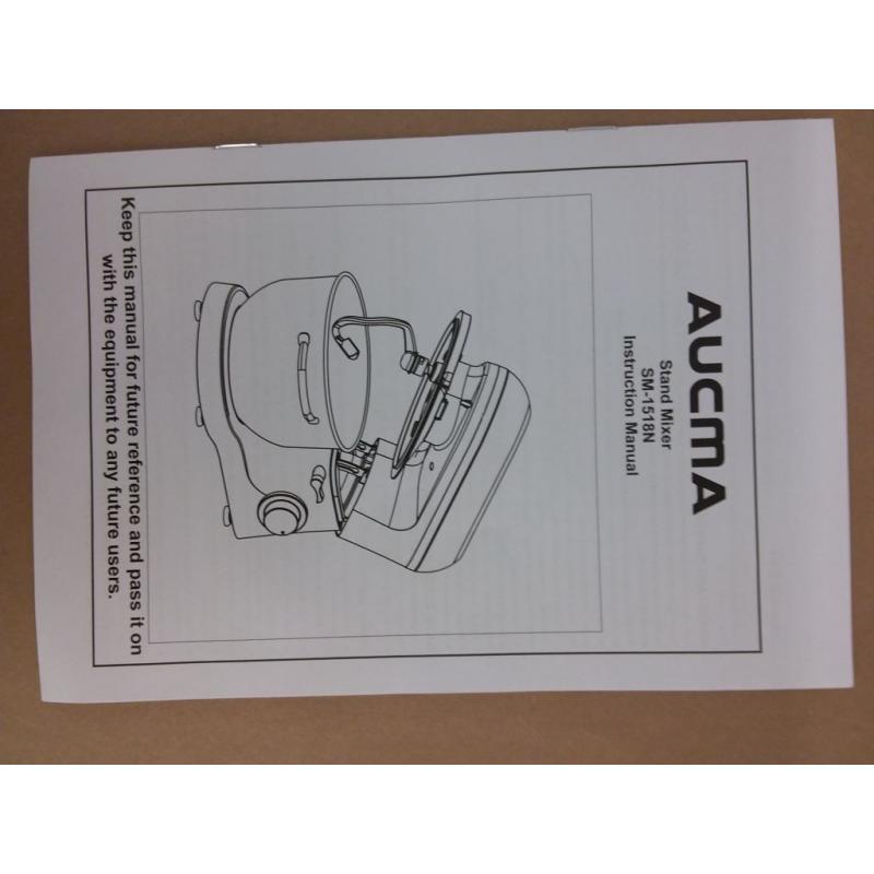 Stand Mixer,6.5-QT 660W 6-Speed Tilt-Head Food Mixer, Silver