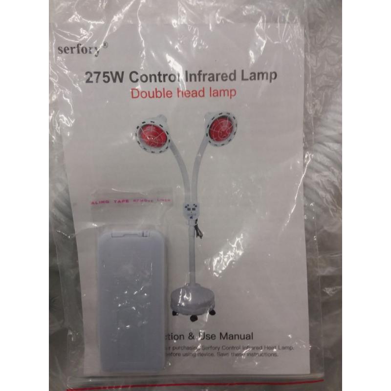 Infrared Light Therapy, Dual Head Infrared Heat Lamp