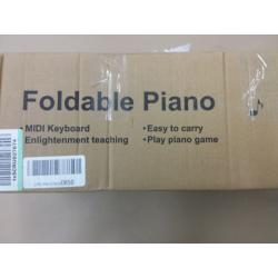Digital Piano 88 Keys Foldable Portable Piano Keyboard Electric Keyboard