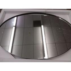 Black Bathroom Mirror Wall Mirror 24x36” with Stainless Steel Metal Frame