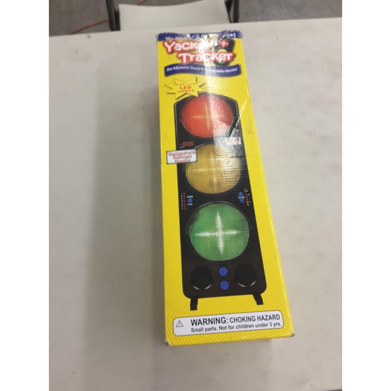 The adjustable sound activated noise monitor traffic light