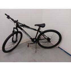 Mongoose Excursion Men's Mountain Bike, 29 inch wheels, 21 speeds, black / white