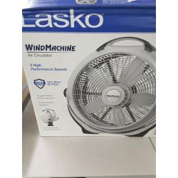 Lasko 20 Air Circulator Wind Machine, 3-Speed Floor Fan with Pivoting Head
