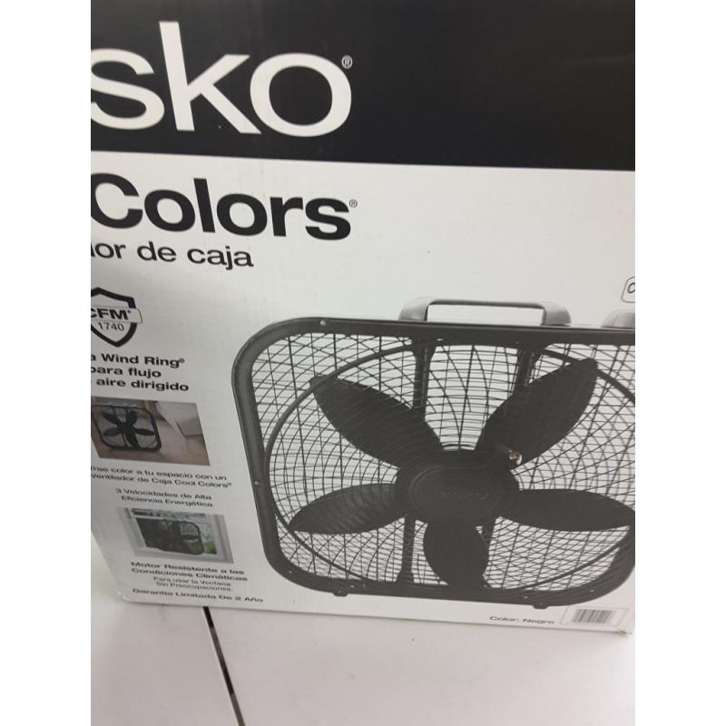 Lasko Cool Colors Box Fan