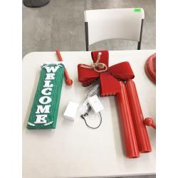 Holiday Time Snow Blowing, Muscial Snowman Lamppost, 56IN