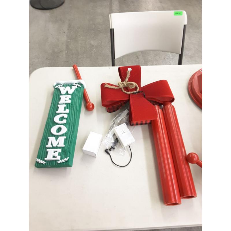 Holiday Time Snow Blowing, Muscial Snowman Lamppost, 56IN