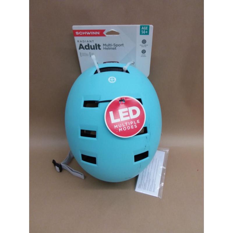 Women's Radiant LED Bike Helmet - Matte Light Blue
