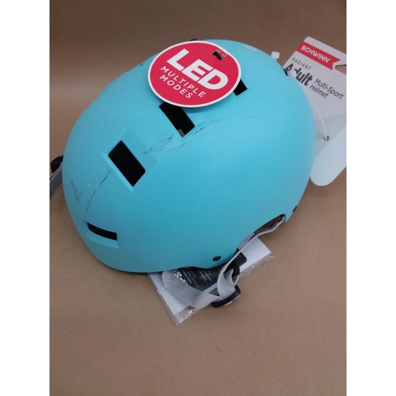 Women's Radiant LED Bike Helmet - Matte Light Blue