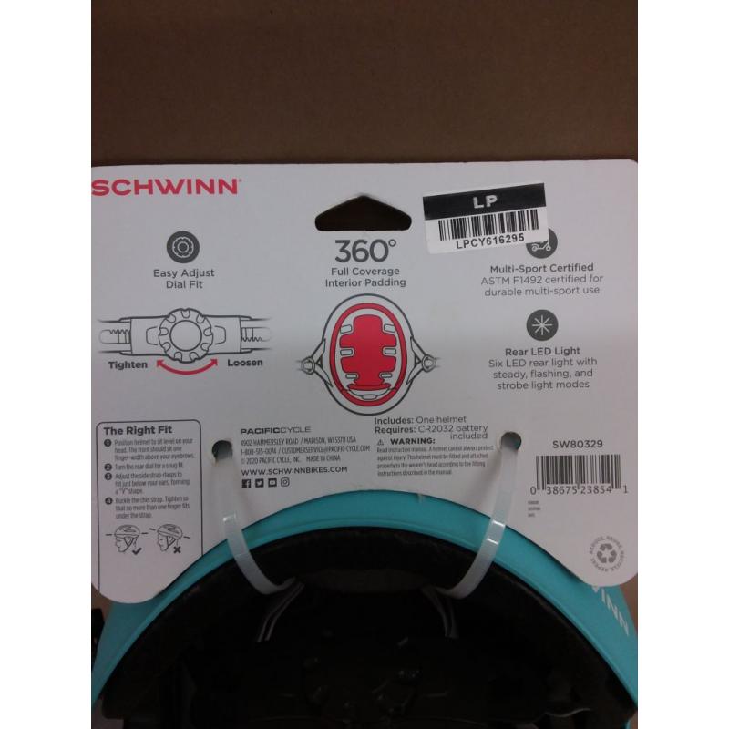 Women's Radiant LED Bike Helmet - Matte Light Blue