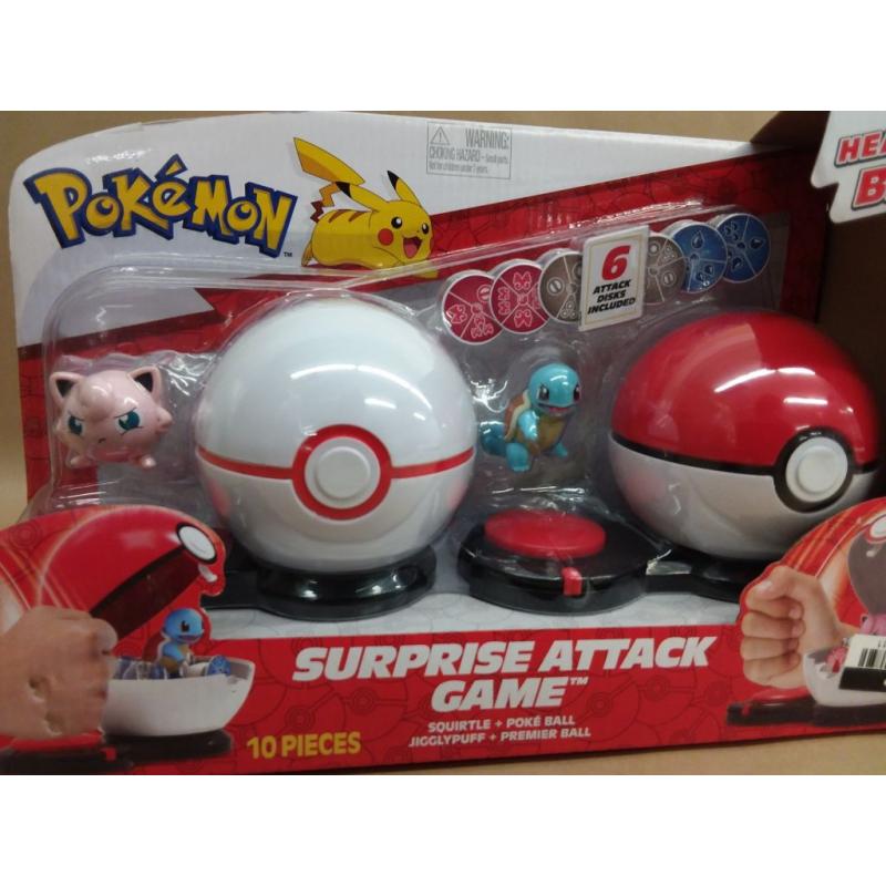 Pokemon Surprise Attack Game, Featuring Squirtle #1 and Jigglypuff #2