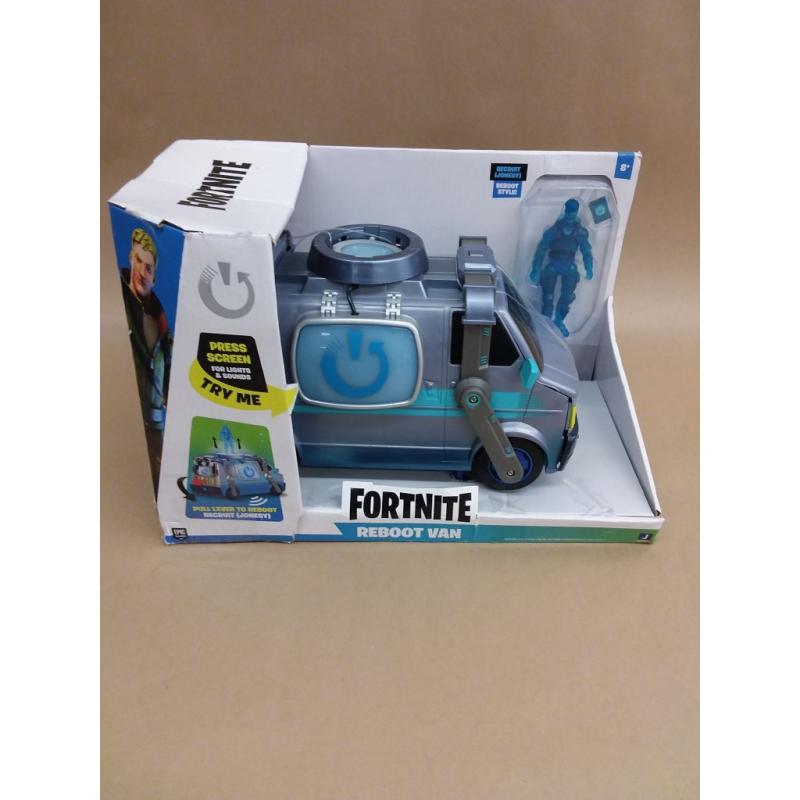 Fortnite Feature Vehicle Reboot Van, Electronic Vehicle with 4in Articulated Figure, and Accessory