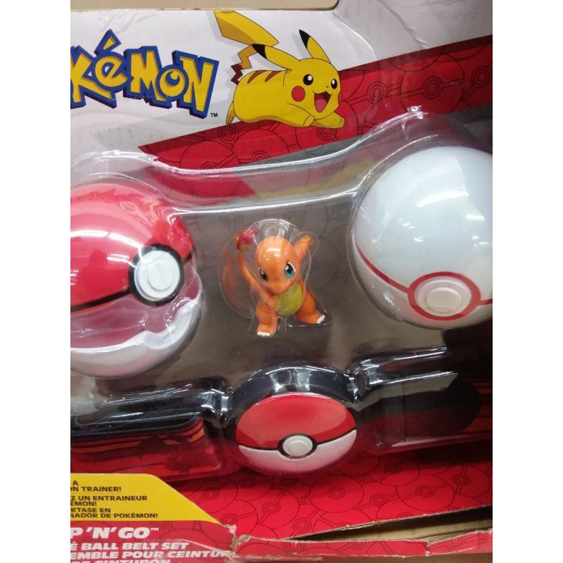 Pokemon - Clip 'N' Go Poke Ball Belt Set - Poke Ball- Premier Ball- and Charmander -1