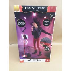 FAO Schwarz Light-Up Karaoke Mic & Stand