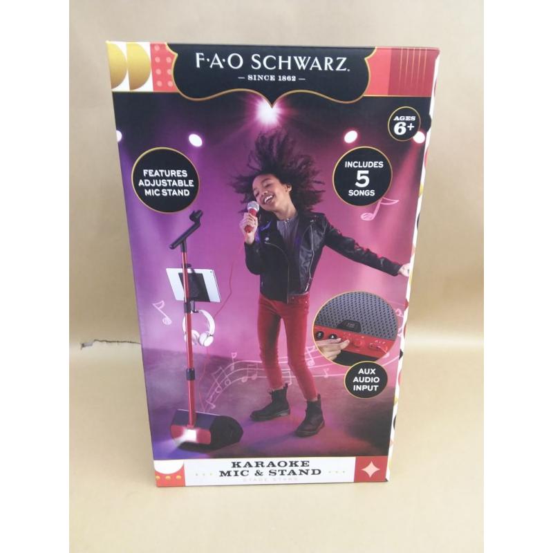 FAO Schwarz Light-Up Karaoke Mic & Stand