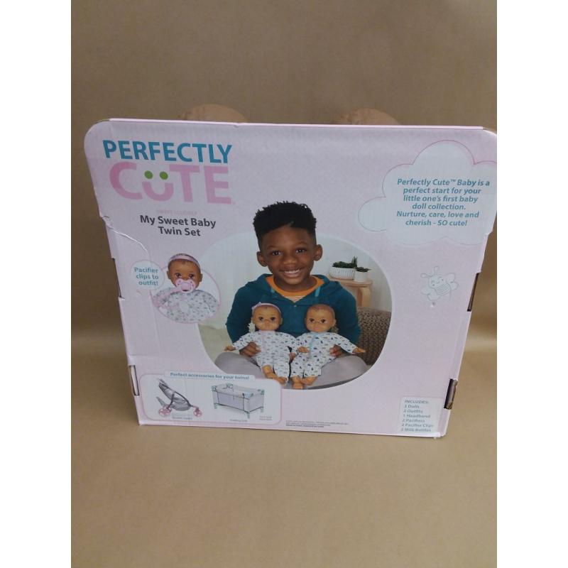 Perfectly Cute Boy Girl Twins Brown Hair - Brown eyes