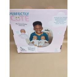 Perfectly Cute Boy Girl Twins Brown Hair - Brown eyes