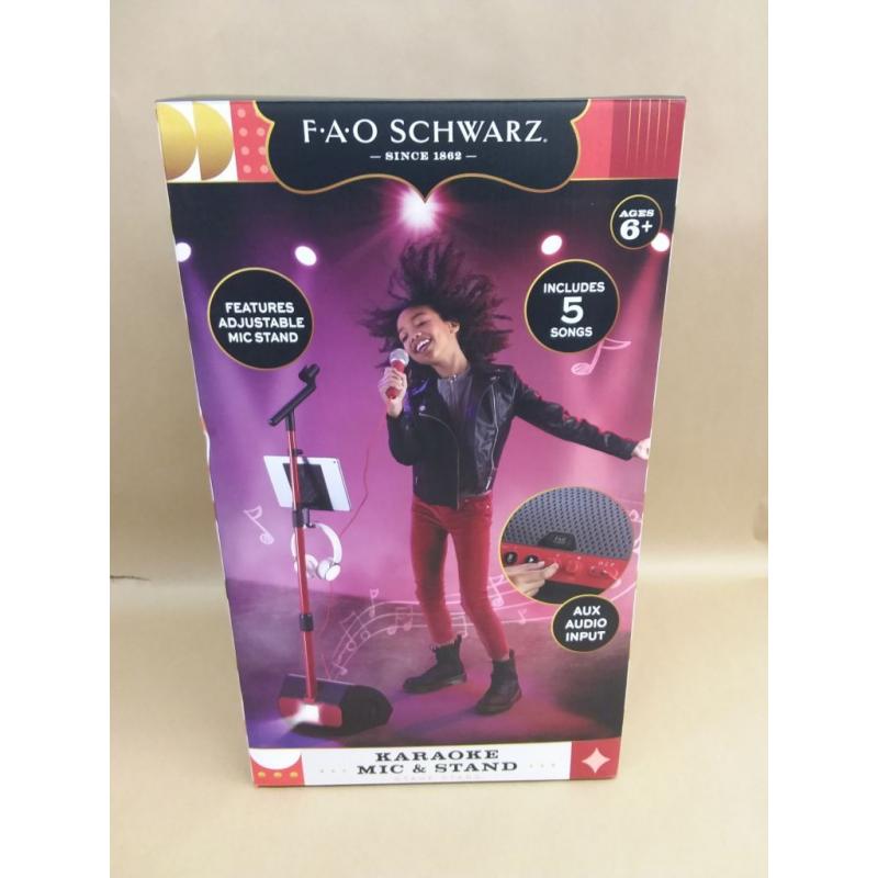 FAO Schwarz Light-Up Karaoke Mic & Stand