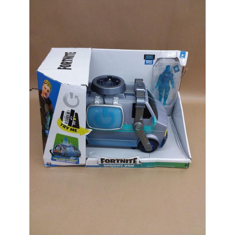 Fortnite Feature Vehicle Reboot Van, Electronic Vehicle with 4in Articulated Figure, and Accessory