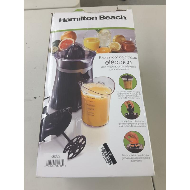 Hamilton Beach Electric Citrus Juicer With Salad Dressing Mixer