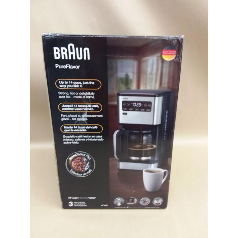 Braun PureFlavor 14-Cup Drip Coffee Maker | Black