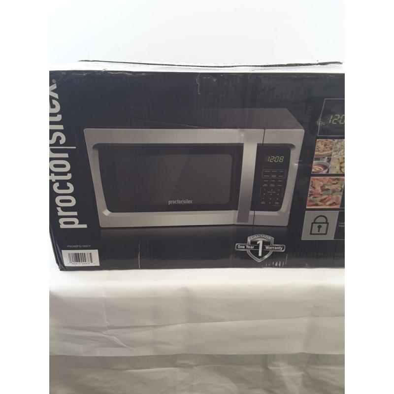 Proctor Silex 1.3 cu ft 1100 Watt Microwave Oven - Stainless Steel