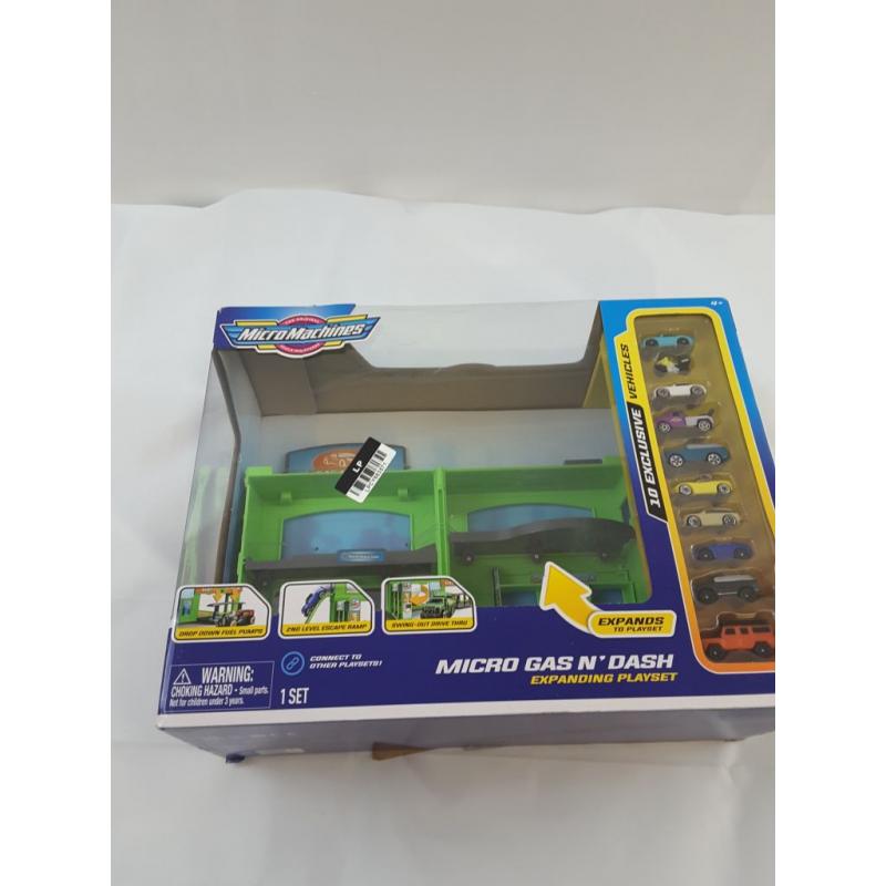 Micro Machines Transforming Playset - Micro Gas N Dash Combo