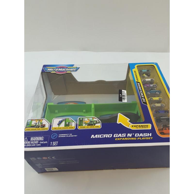 Micro Machines Transforming Playset - Micro Gas N Dash Combo