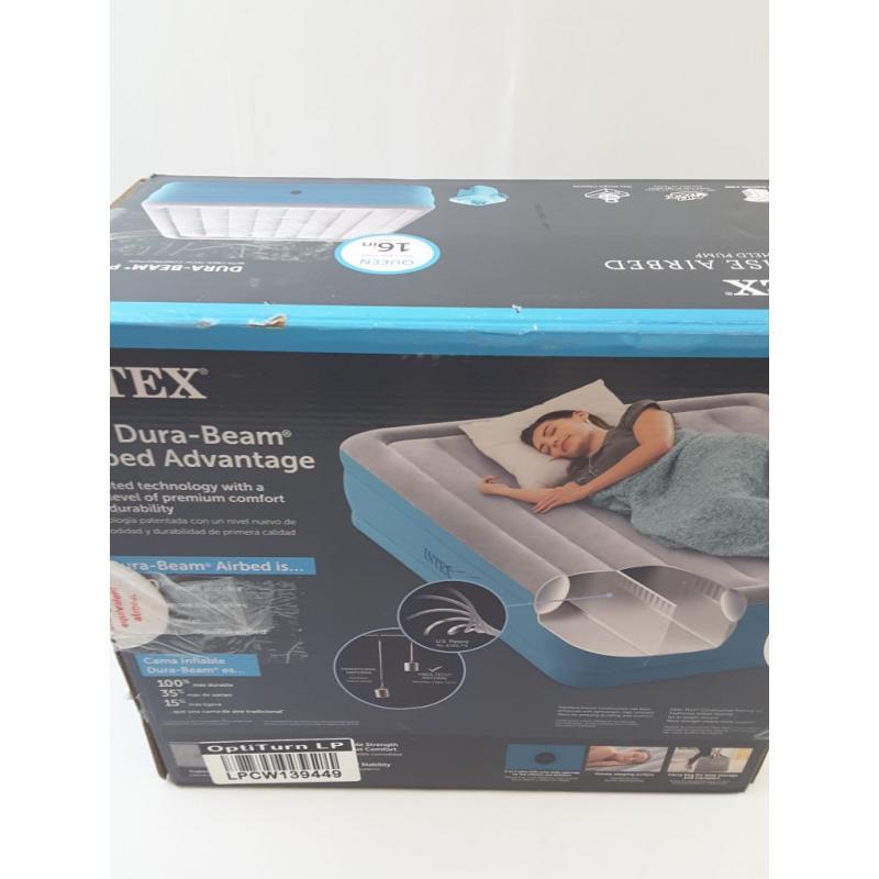 Raised 16 Air Mattress with Hand Held 120V Pump - Queen Size