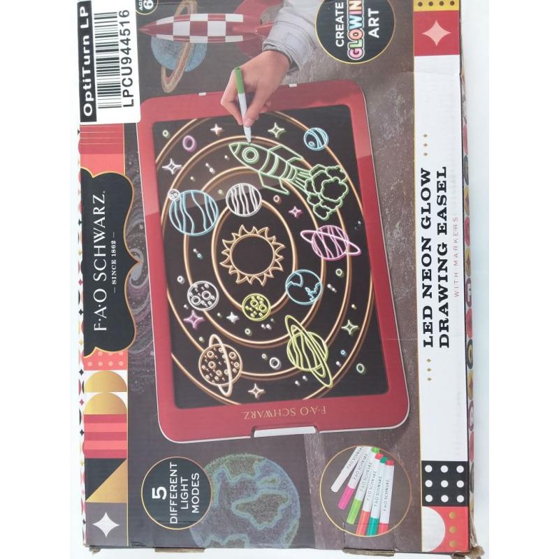 FAO Schwarz Neon Glow Drawing Easel