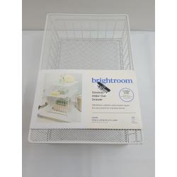 Small Stackable Slide Out Drawer White - Brightroom