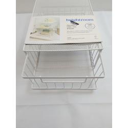 Small Stackable Slide Out Drawer White - Brightroom